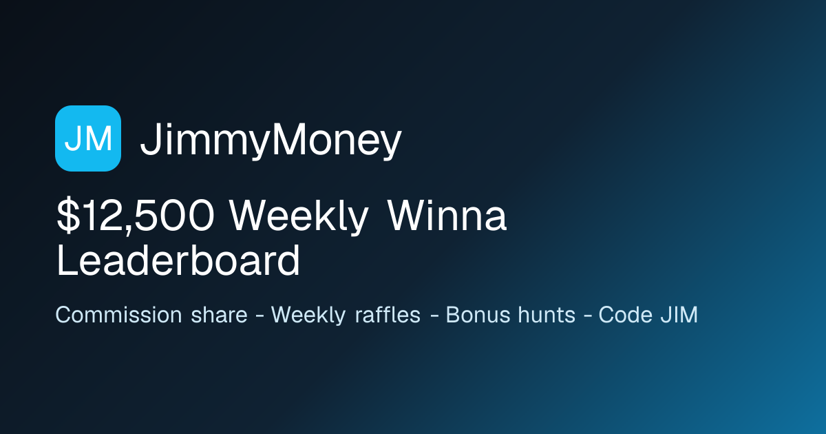 $12,500 Weekly Winna Leaderboard | JimmyMoney